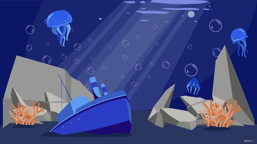 Free Cool Aquarium Background in Illustrator, EPS, SVG, JPG