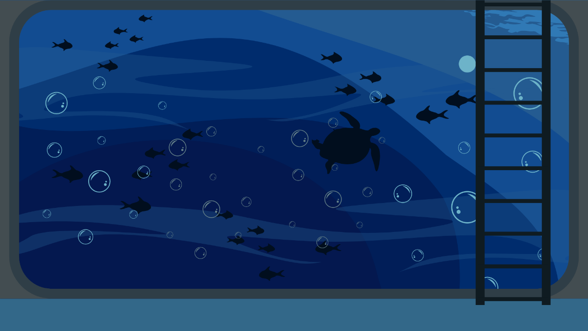 Underwater Aquarium Background Template