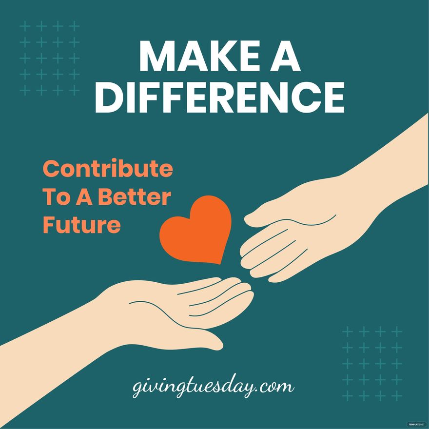 Giving Tuesday Poster Vector in Illustrator, PSD, EPS, SVG, JPG, PNG