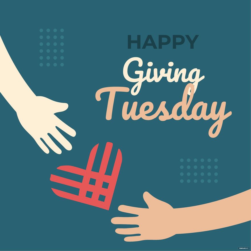 Happy Giving Tuesday Illustration in PSD, Illustrator, EPS, SVG, JPG, PNG - Download | Template.net