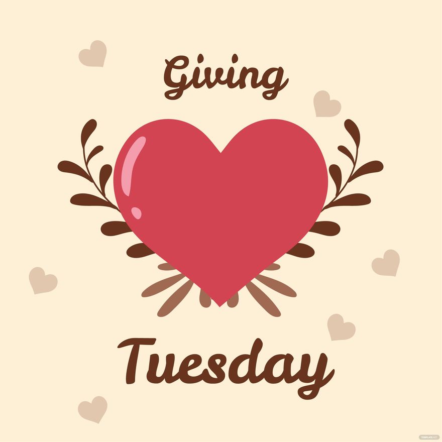 Giving Tuesday Clipart Vector in Illustrator, PSD, EPS, SVG, JPG, PNG