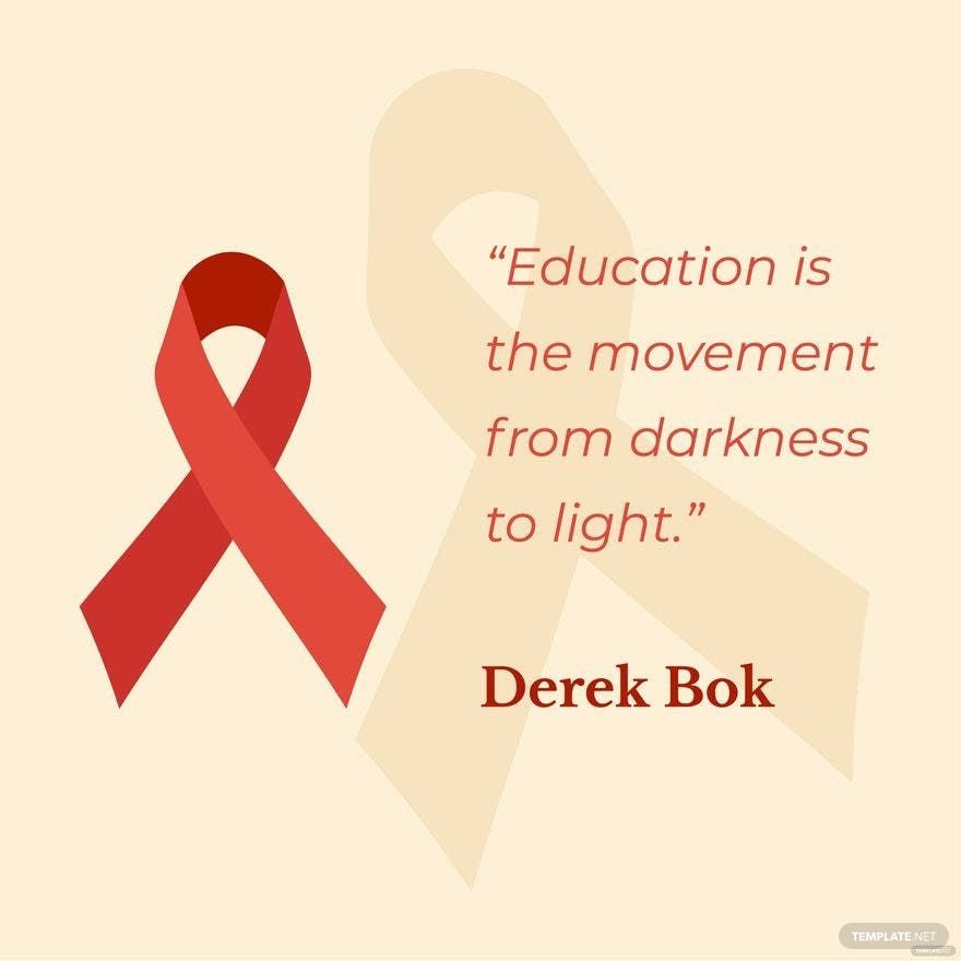 World AIDS Day Quote Vector