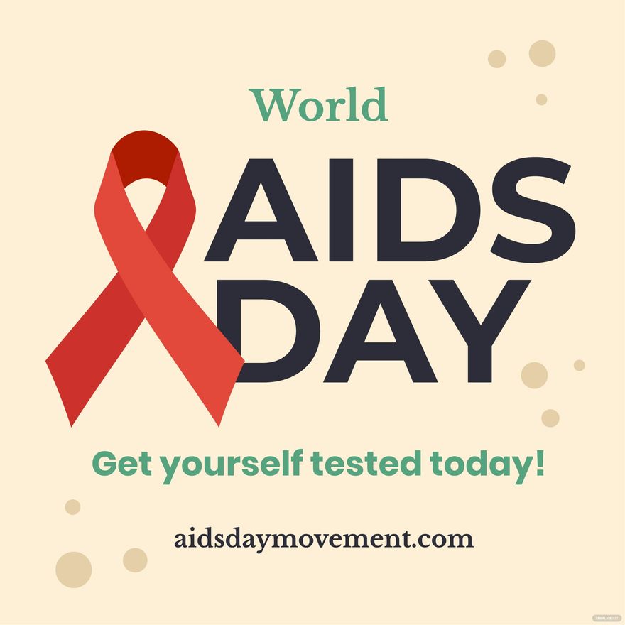 World AIDS Day Flyer Vector