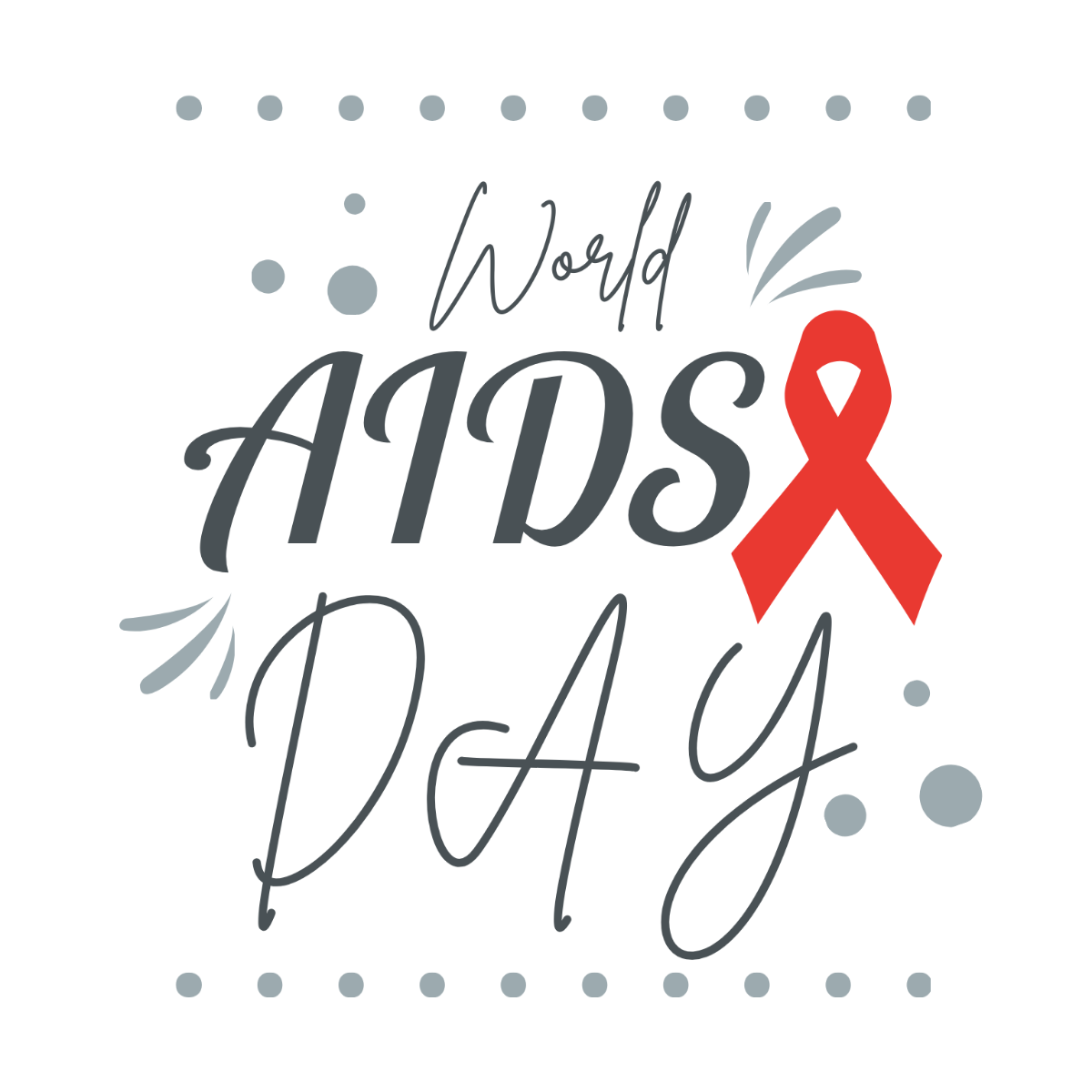World AIDS Day Vector Template