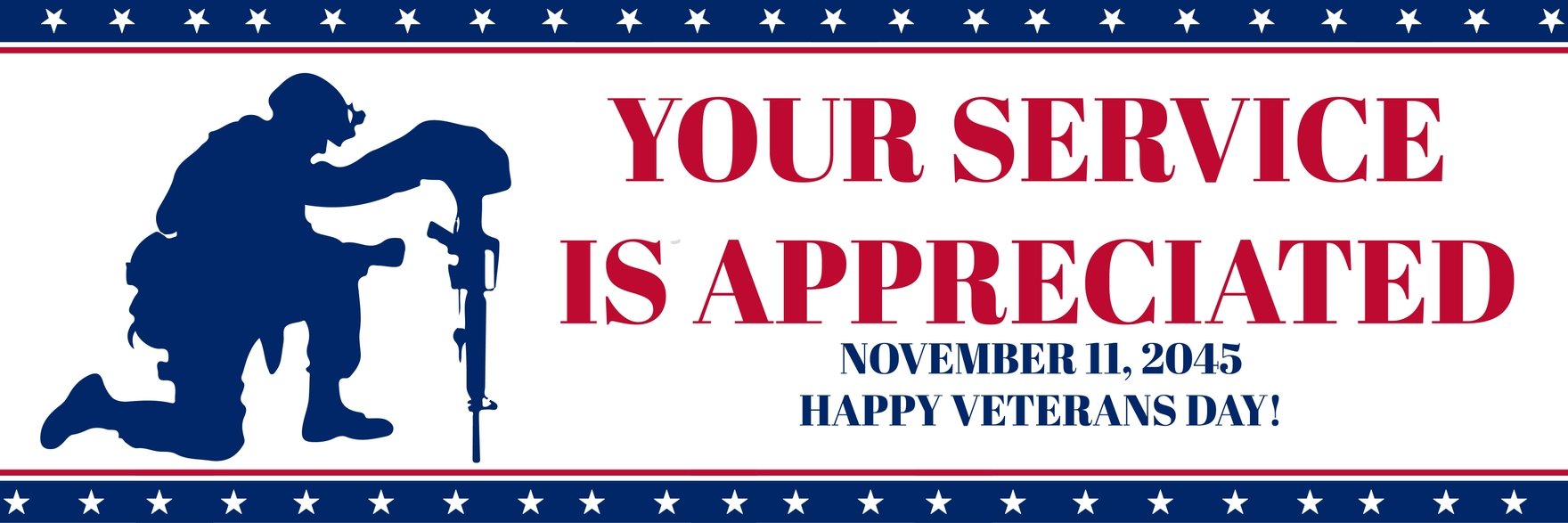 Veterans Day Facebook Ad Banner