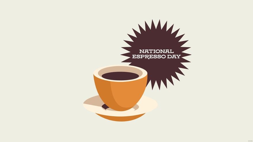 National Espresso Day Background