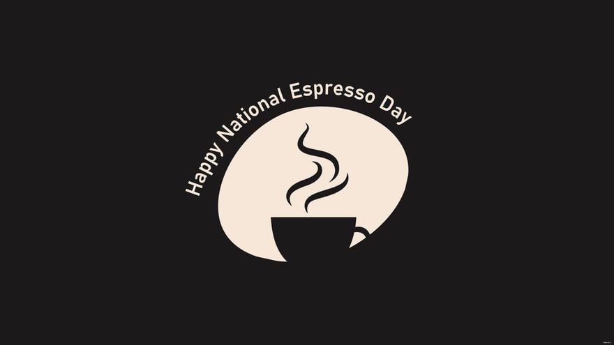 Happy National Espresso Day Background