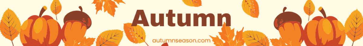 Autumn Website Banner Template