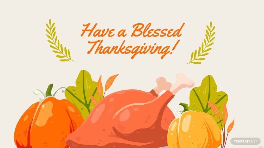 Free Thanksgiving Day Greeting Card Background in PDF, Illustrator, PSD, EPS, SVG, JPG, PNG