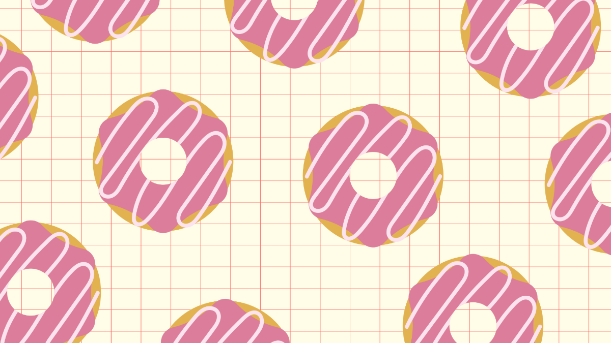 Free Pastel Donut Background Template