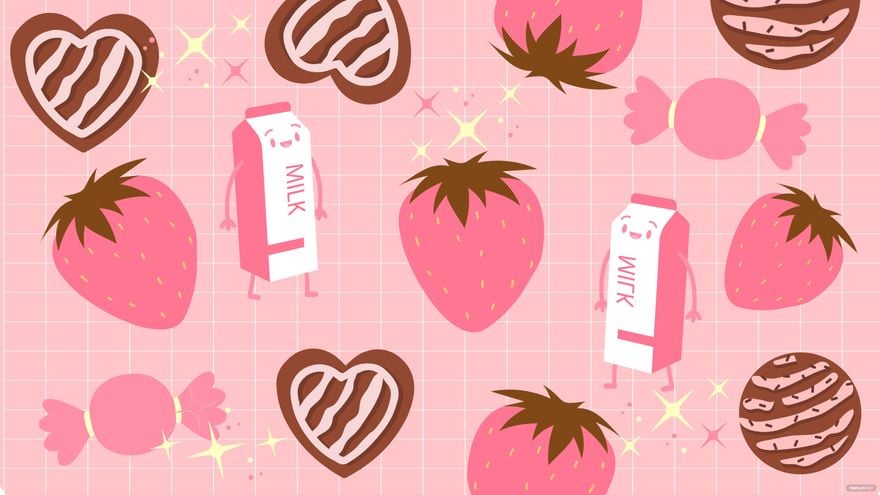 Free Kawaii Pastel Pink Background - EPS, Illustrator, JPG, PNG, SVG |  