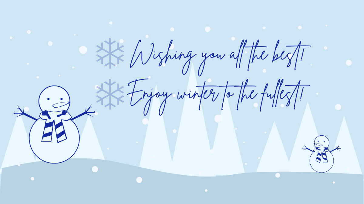 Winter Wishes Background Template
