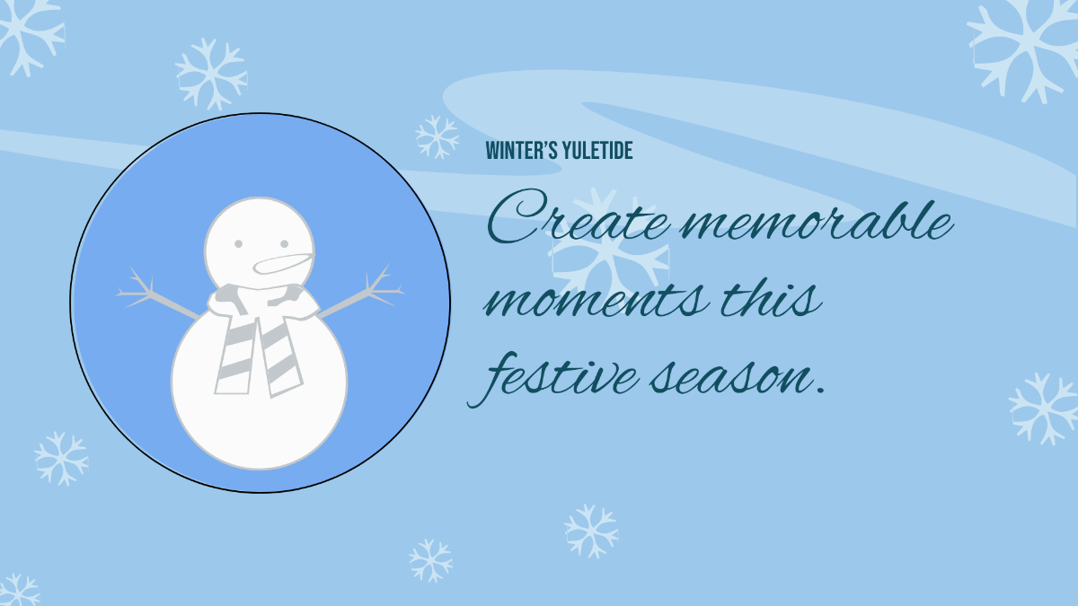 Winter Flyer Background Template