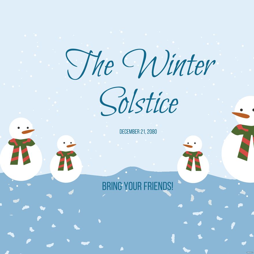 Winter Invitation Background EPS Illustrator JPG PSD PNG PDF 