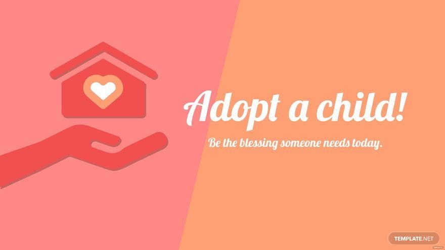 National Adoption Day Flyer Background