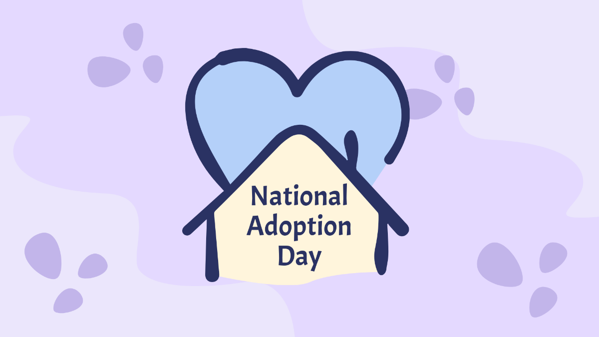 High Resolution National Adoption Day Background Template