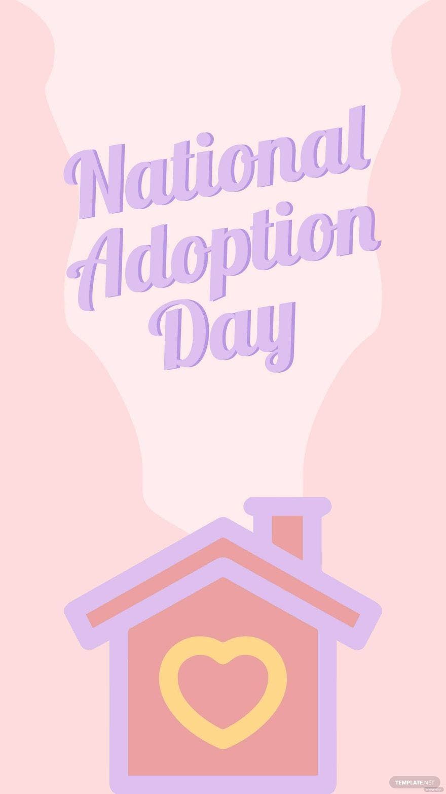 National Adoption Day iPhone Background
