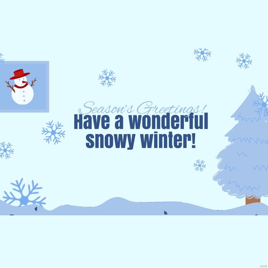 Winter Greeting Card Background