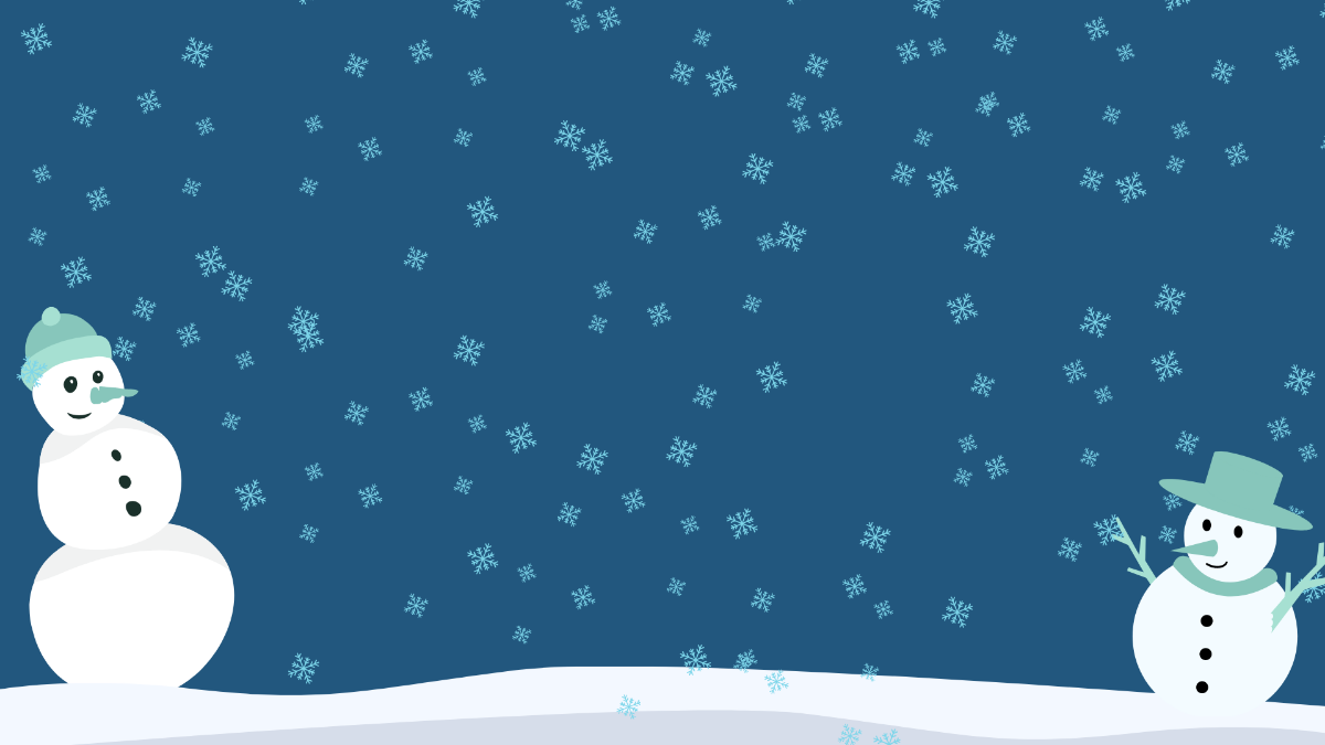 Happy Winter Background Template