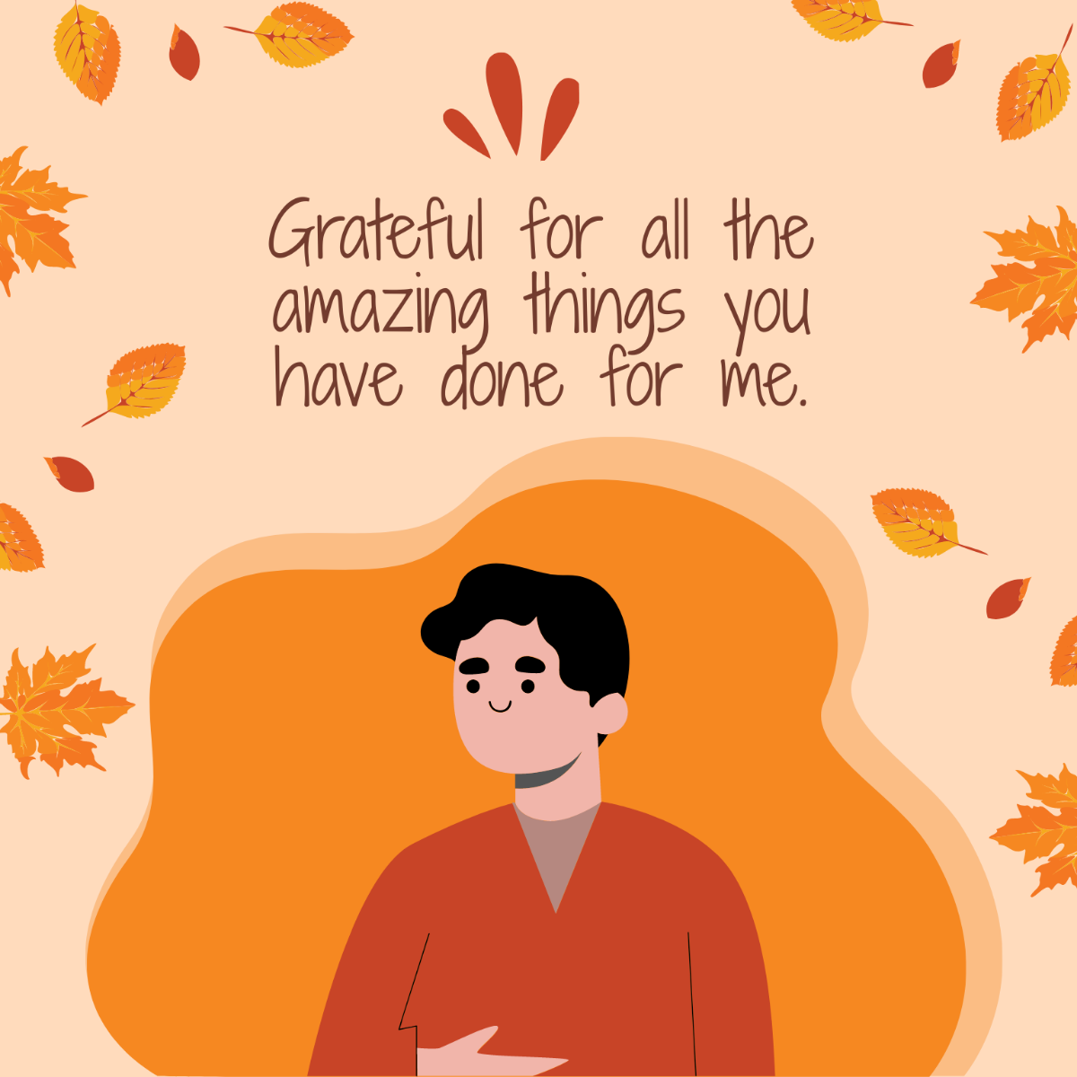 Thanksgiving Day Message Vector Template