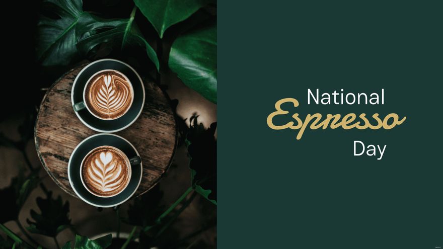 National Espresso Day Photo Background