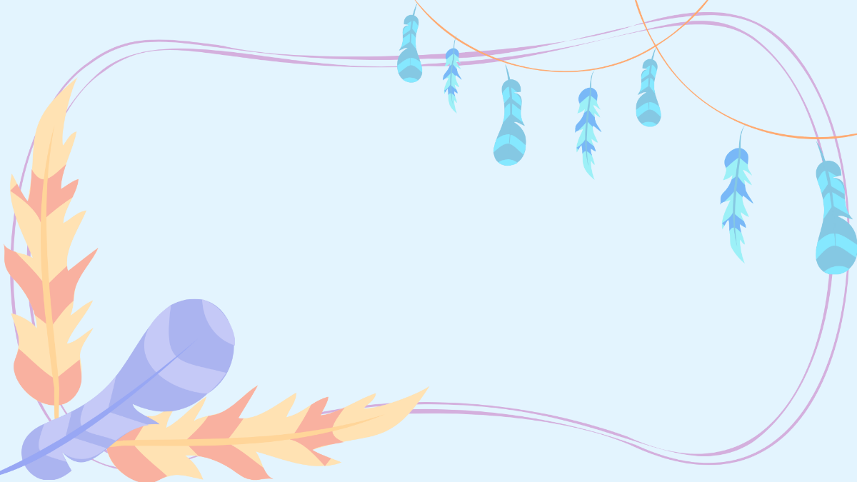 Pastel Feather Background Template