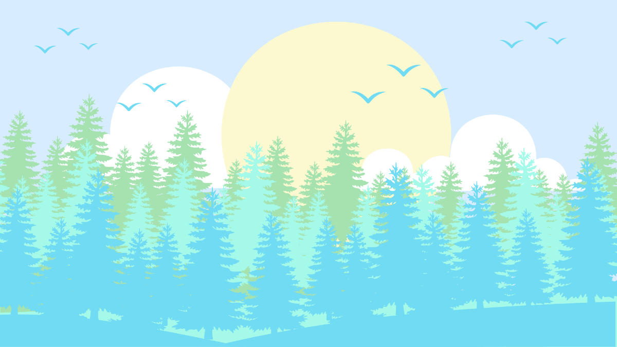 Pastel Forest Background Template