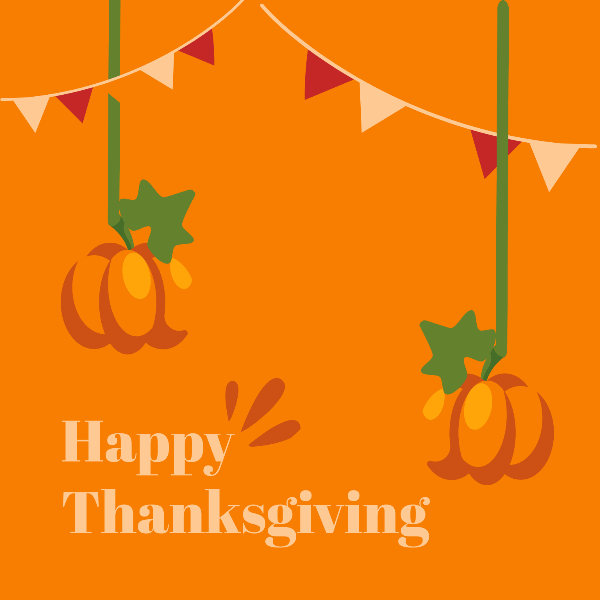 Thanksgiving Day Sign Vector Template
