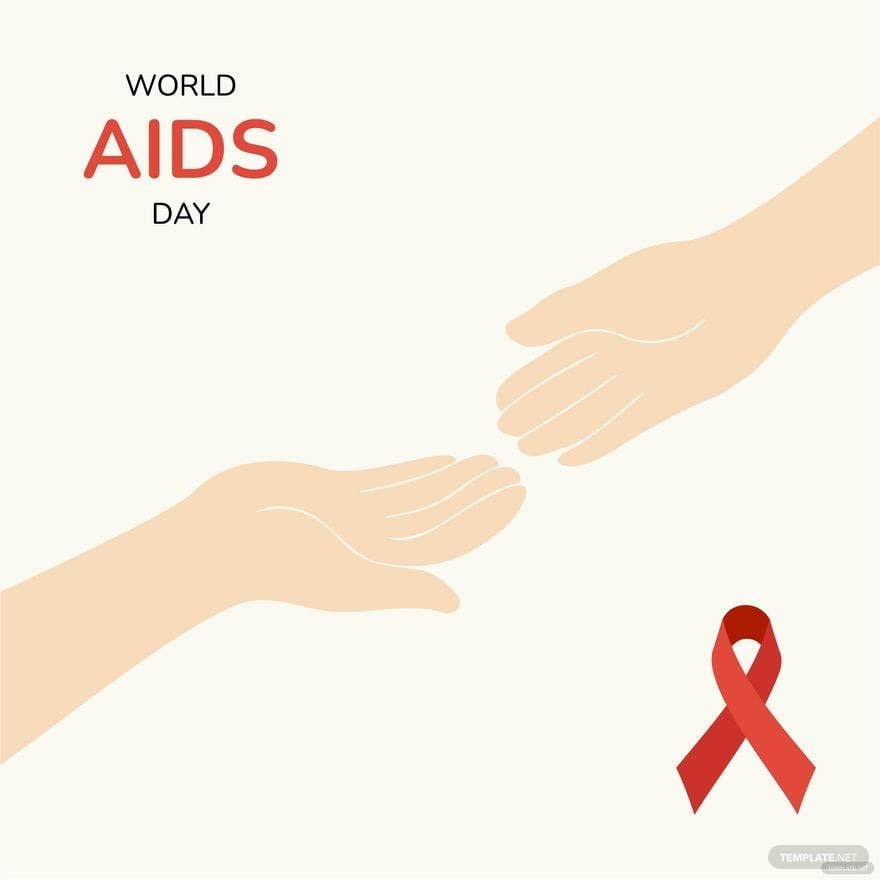 World AIDS Day Drawing Vector