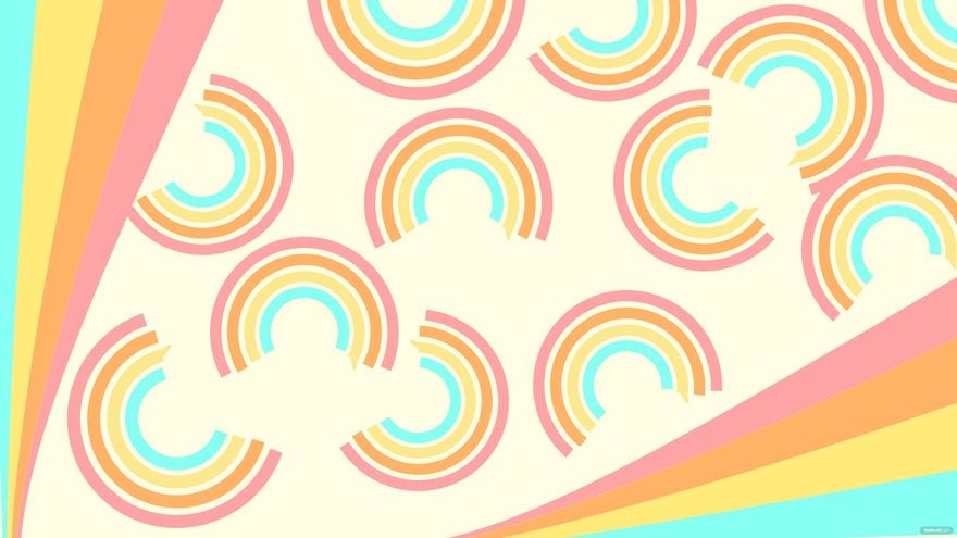 Ombre Pastel Rainbow Background