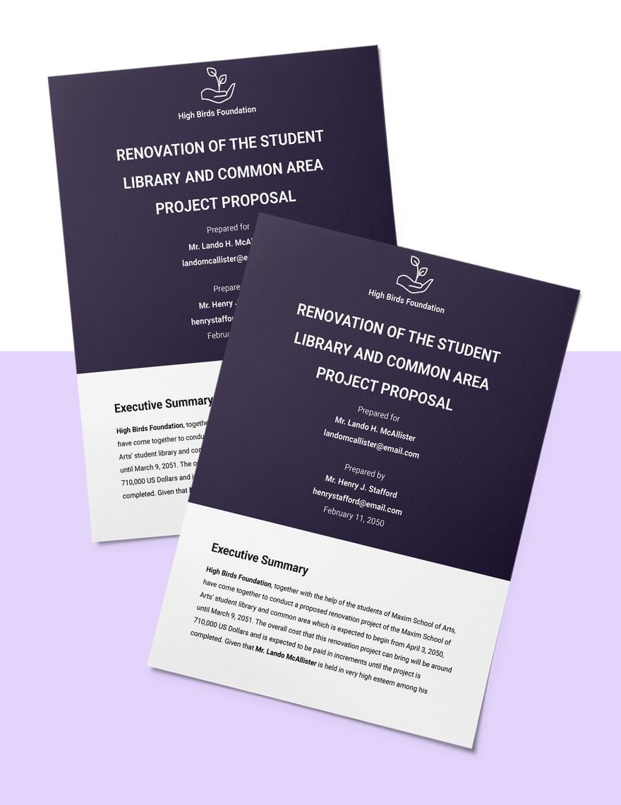 Student Project Work Proposal Template