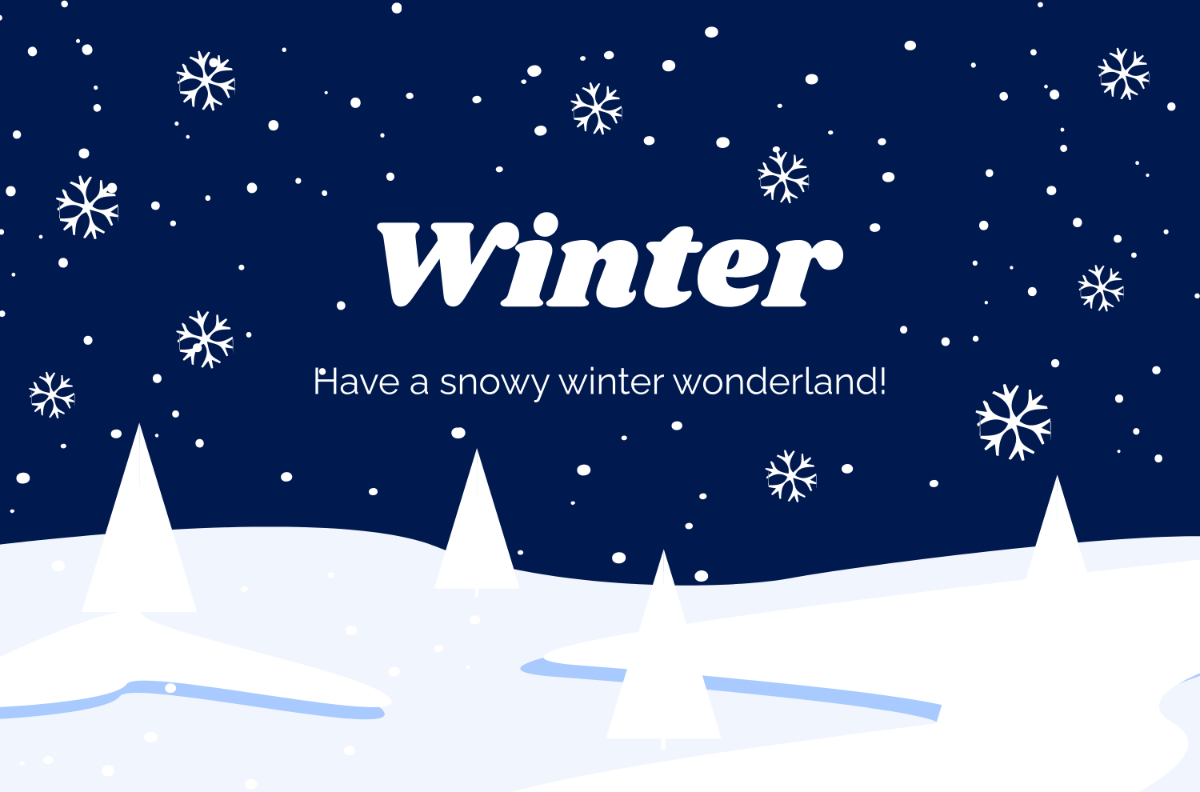 Free Winter Banner Template