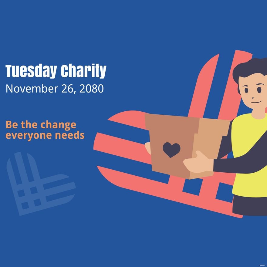 Giving Tuesday Invitation Background in PDF, Illustrator, PSD, EPS, SVG, JPG, PNG