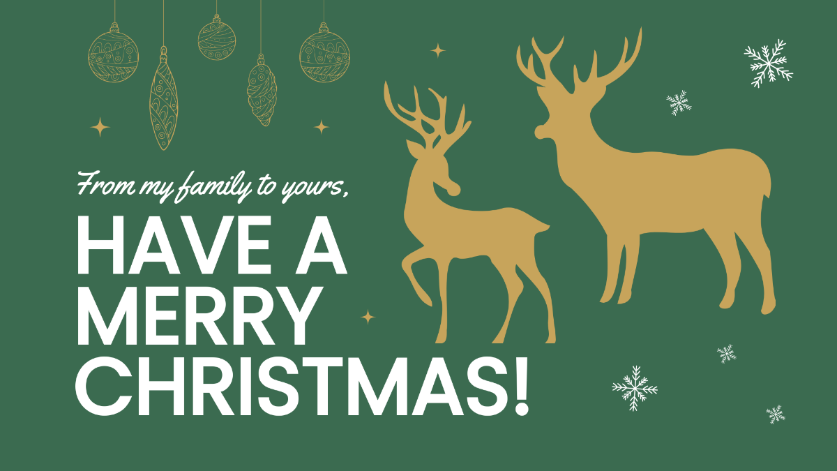 Christmas Greeting Card Background Template