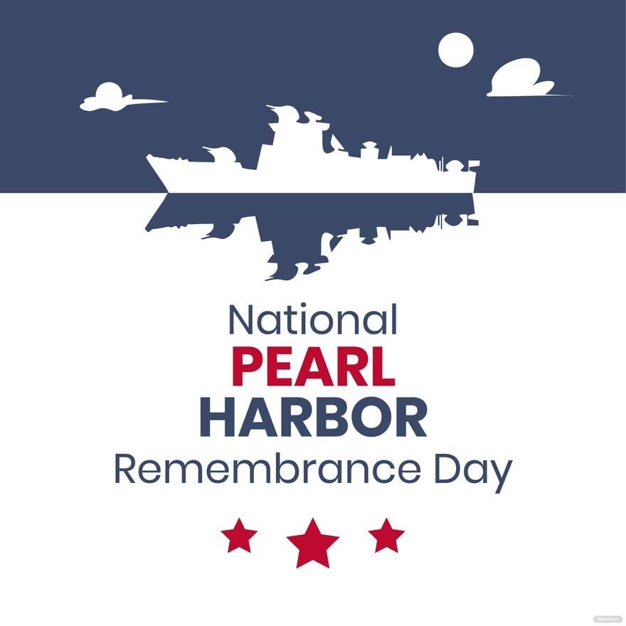 National Pearl Harbor Remembrance Day Poster Vector