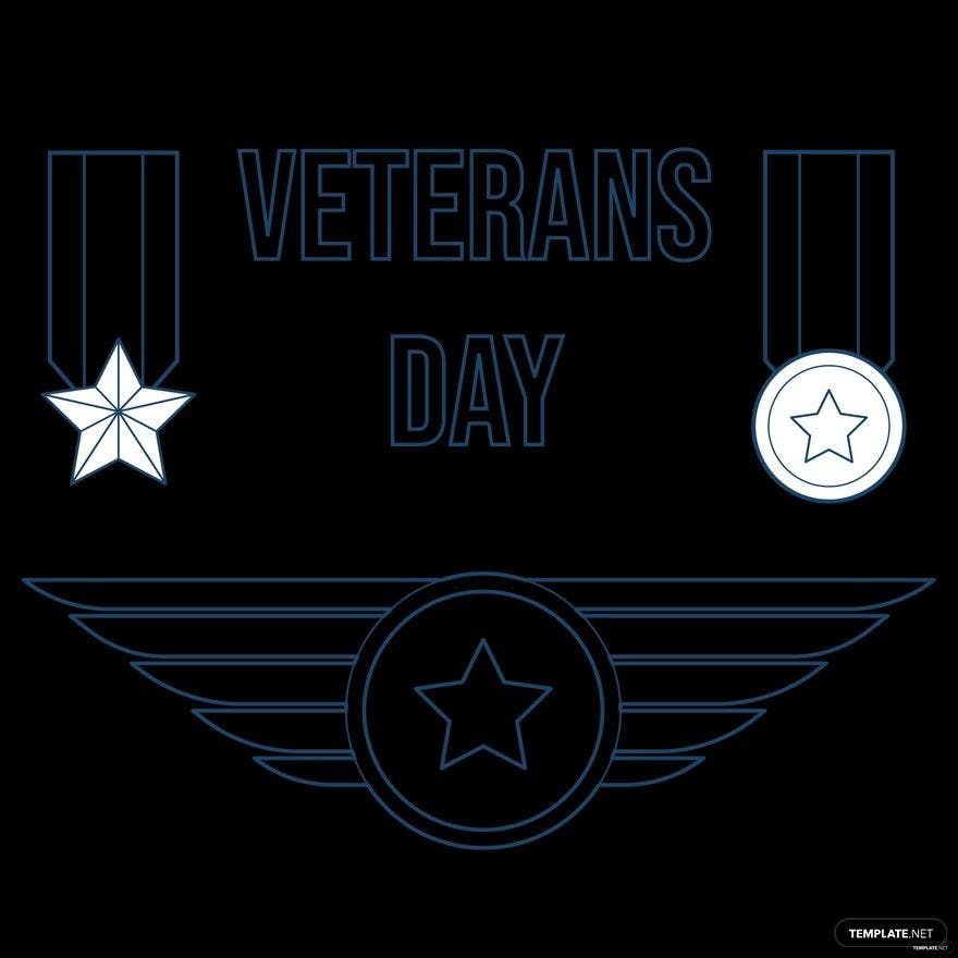 Veterans Day Drawing Vector
