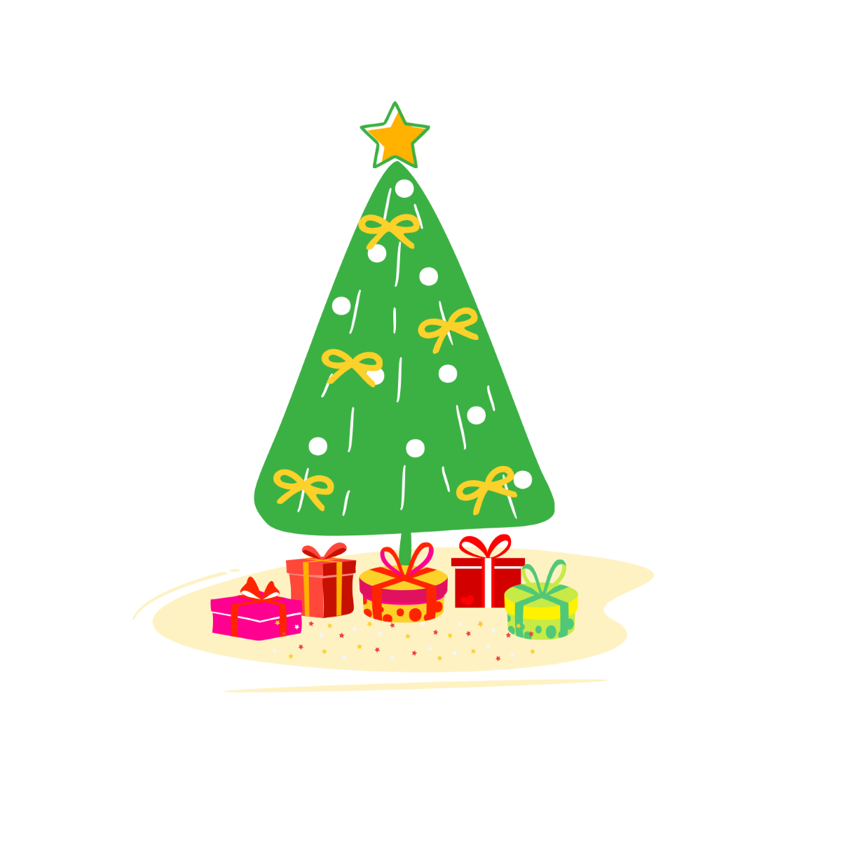 Christmas Day Clipart Template