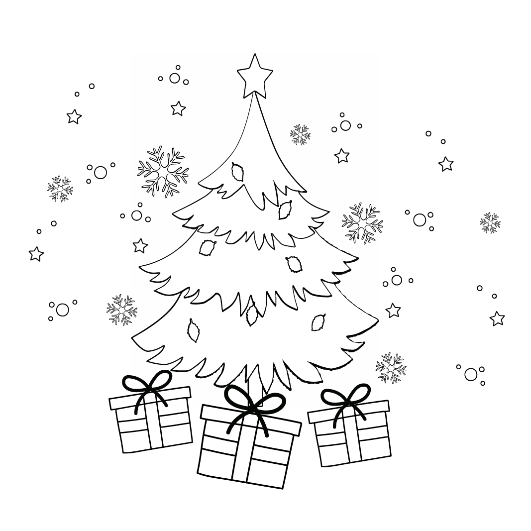 Free Christmas Day Drawing Download In Illustrator PSD EPS SVG JPG PNG Template