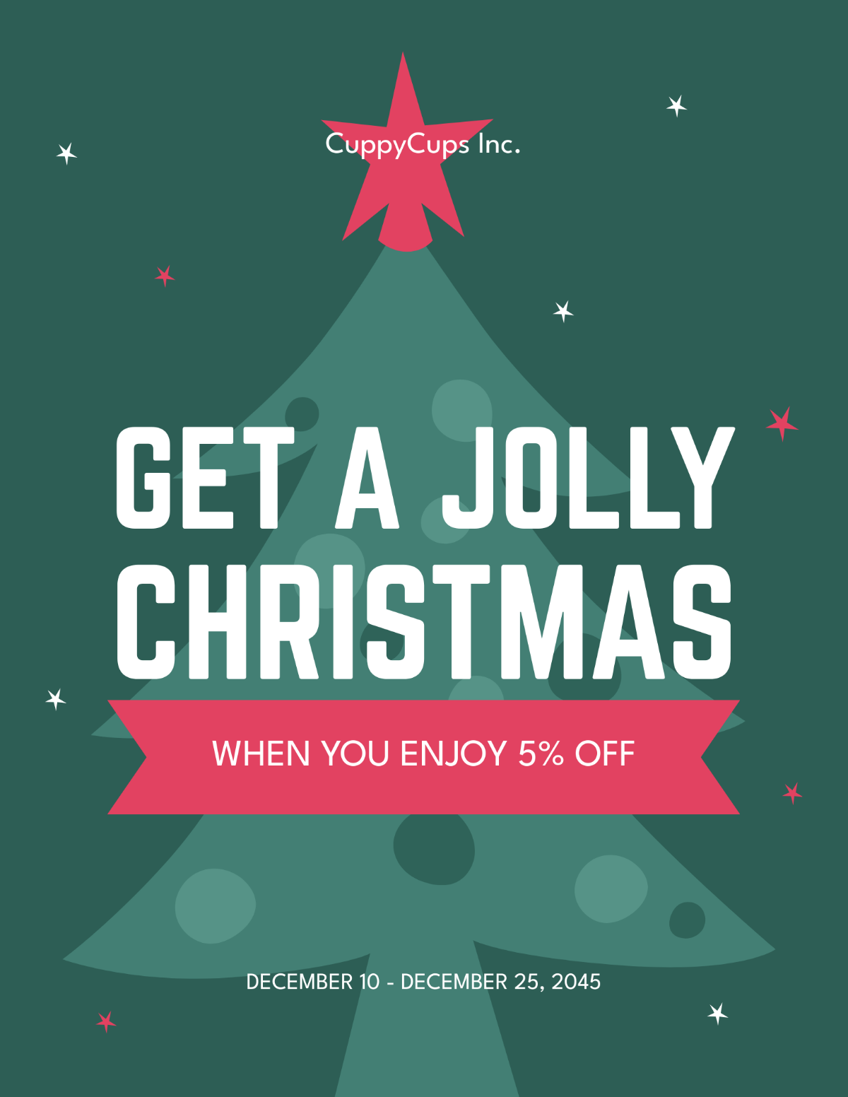Christmas Advertising Flyer Template