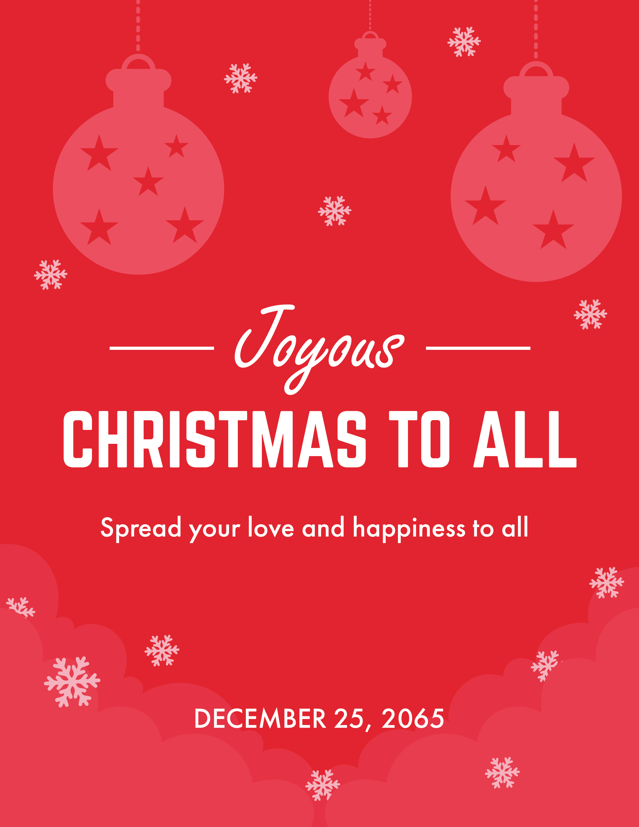 Blank Christmas Flyer Template Edit Online & Download Example