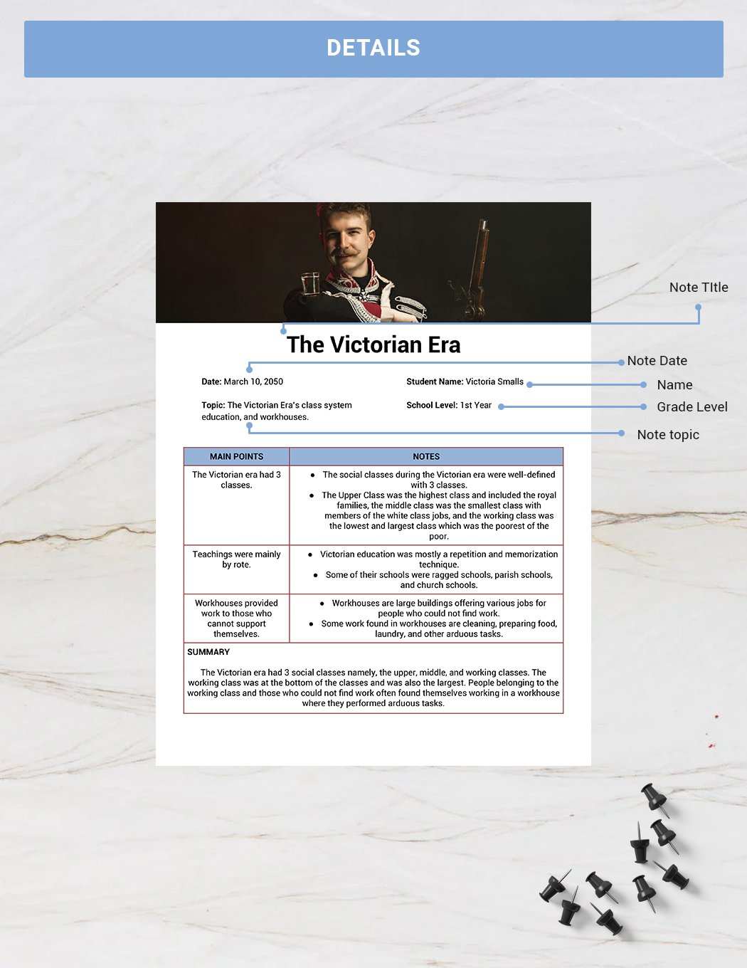 High School Lesson Note Template - Google Docs, Word, Apple Pages ...