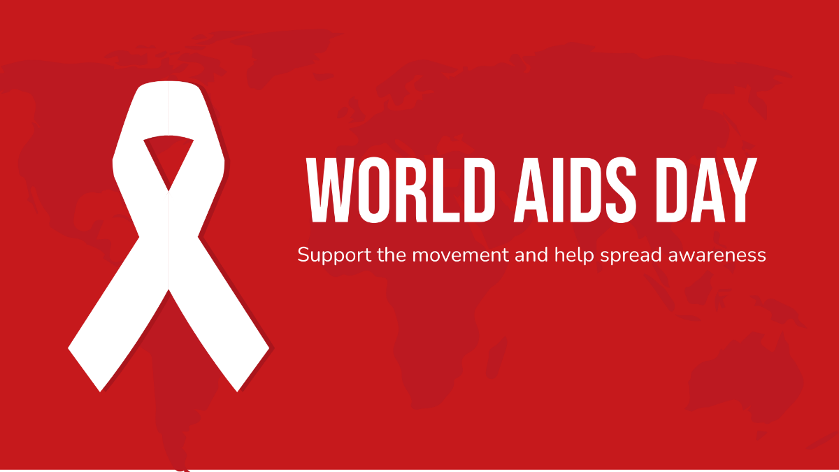World AIDS Day Flyer Background Template