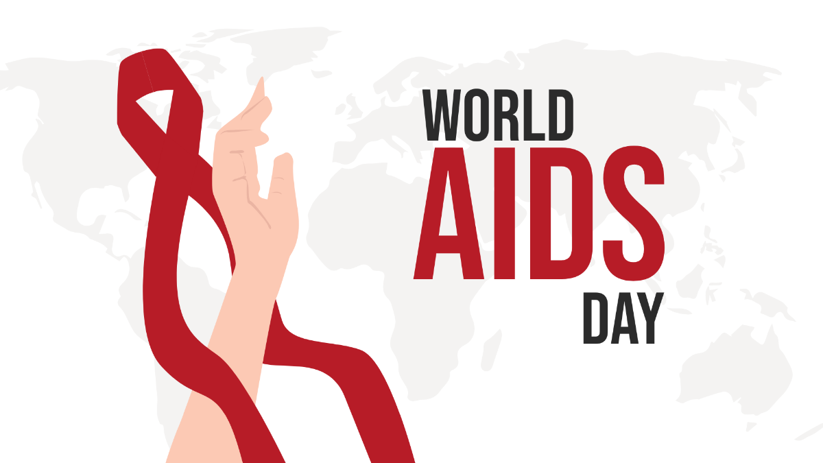 High Resolution World AIDS Day Background Template