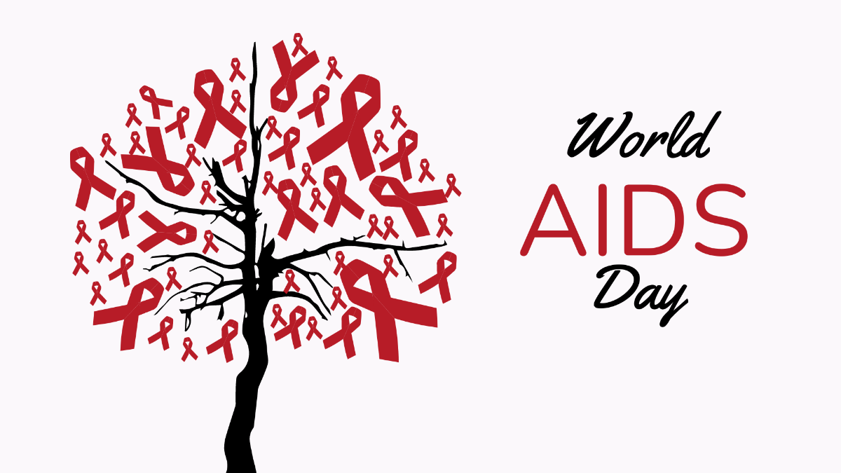 World AIDS Day Wallpaper Background Template