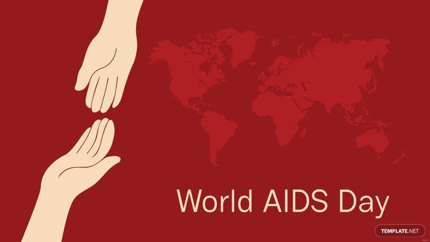 Free World AIDS Day Vector Background in PDF, Illustrator, PSD, EPS, SVG, JPG, PNG