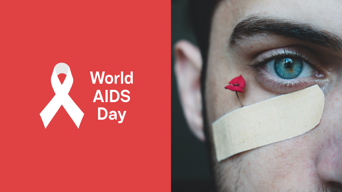 Free World AIDS Day Photo Background Template