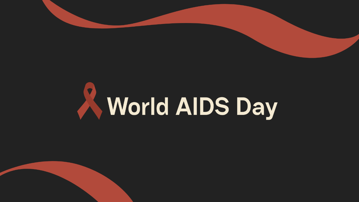 Free World AIDS Day Banner Background Template