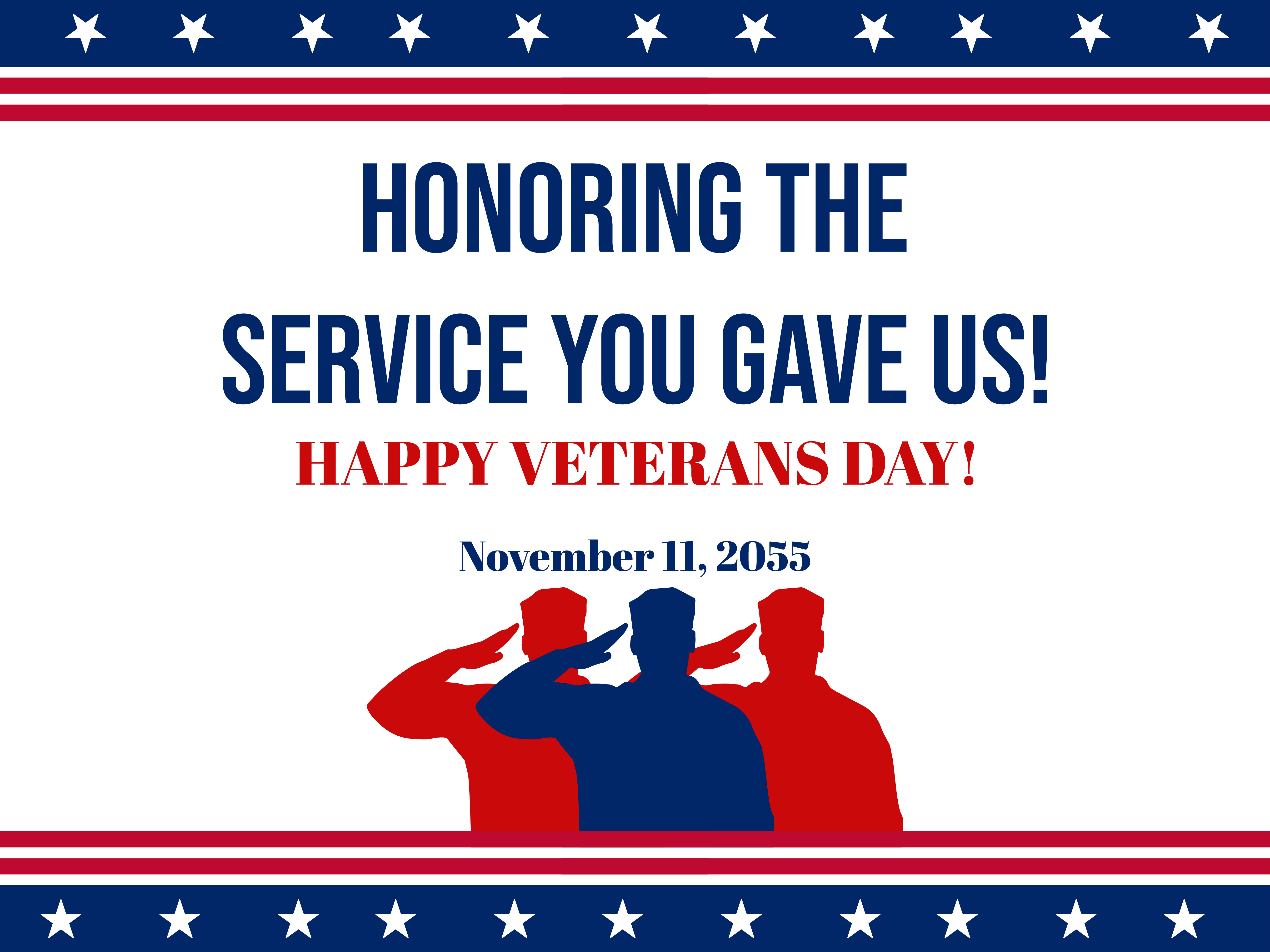 Lines and Stars Veterans Day Flyer Template Plus a Facebook Cover (FREE) -  Resource Boy