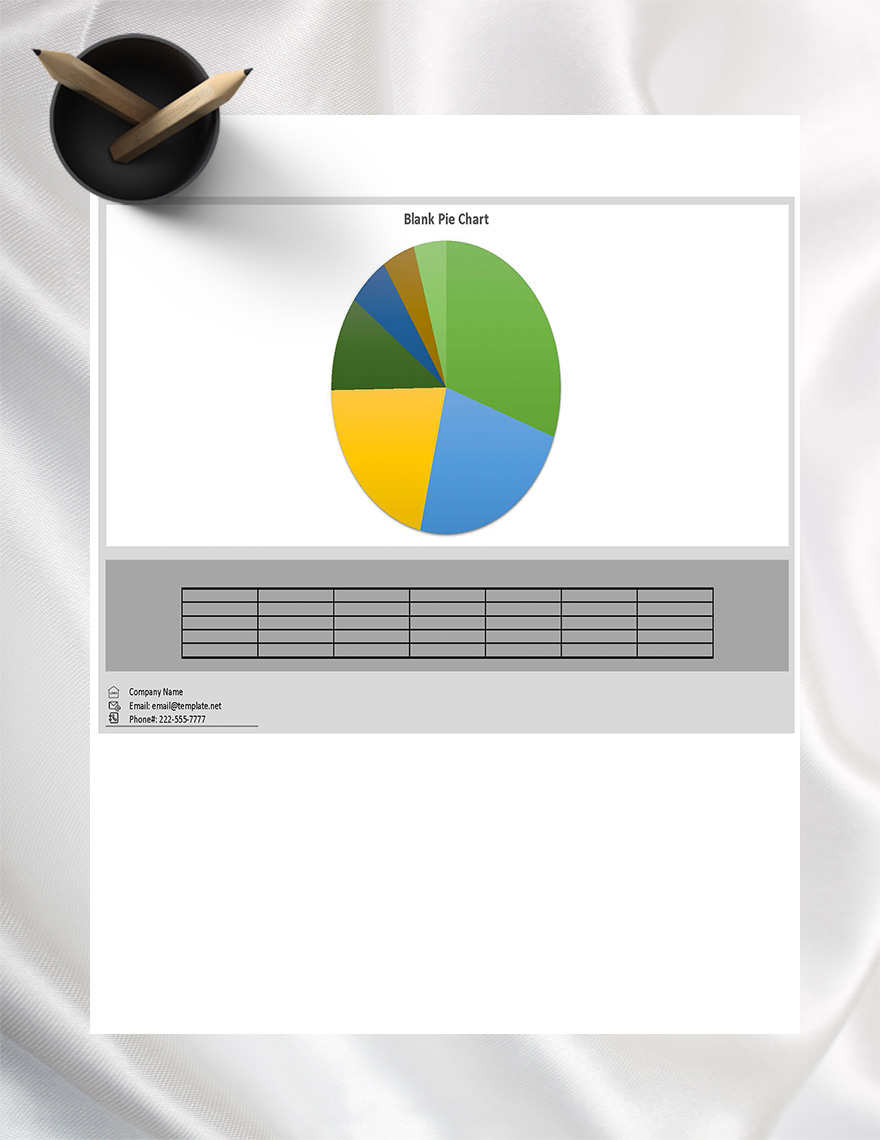 Free Blank Pie Chart Template Google Sheets, Excel