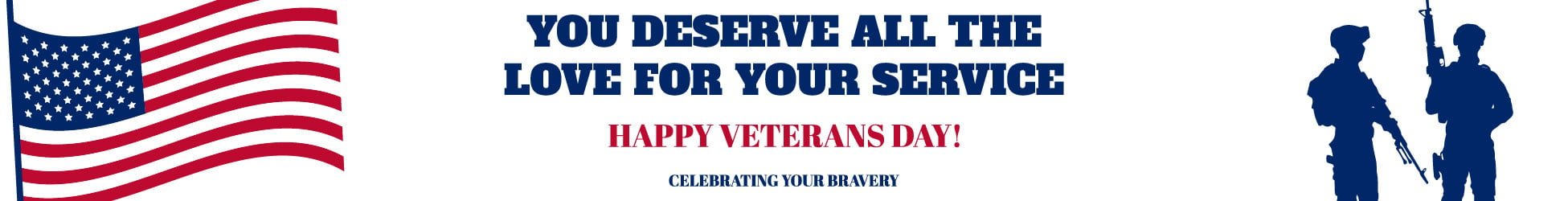 Veterans Day Website Banner in Illustrator, PSD, EPS, SVG, JPG, PNG